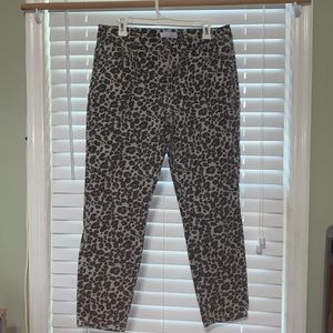 Loft leopard print jeans